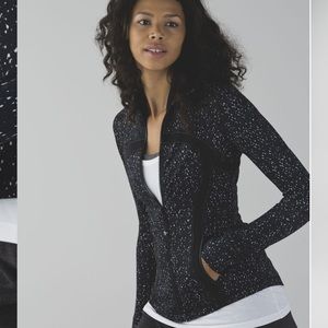 Lululemon Define Jacket Butterfly Texture Mink Berry Black